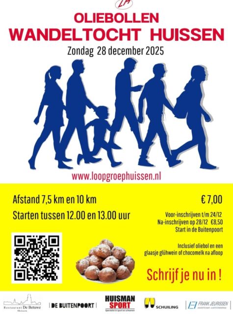 GRATIS OLIEBOL?!?! 😱 Wie wil dat nou niet? Schrijf je snel in voor de Oliebollentocht 2026 via onze website (link in bio) of QR Code. 🎇